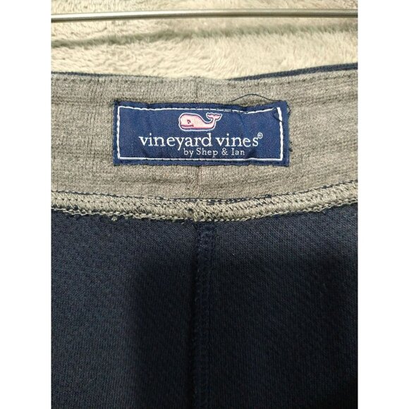 Vineyard Vines Pants Mens XL Navy Blue Track Flecce Joggers Tapered Leg Stretch - Picture 7 of 10